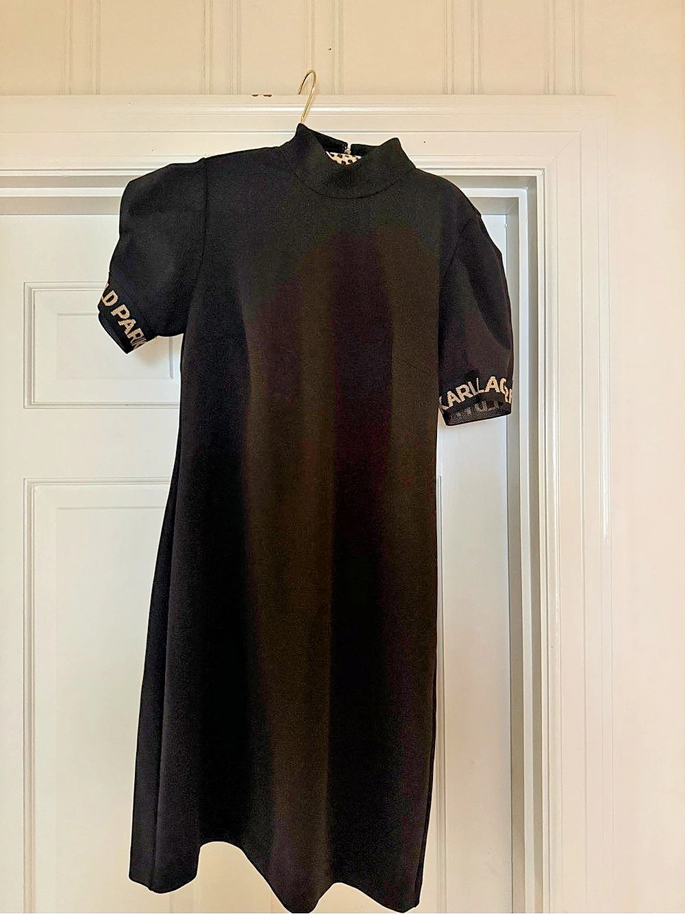 Karl Lagerfeld Black Midi Dress Size 4 Like New